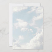 Klein stukje van de hemel hemelsblauwe wolken uitn kaart (Achterkant)