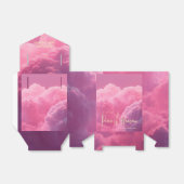 Klein stukje van Heaven Pink Paarse Baby shower Bedankdoosjes (Uitgevouwen)