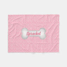 KLEIN Sweet in Roze Damask Dog Bone