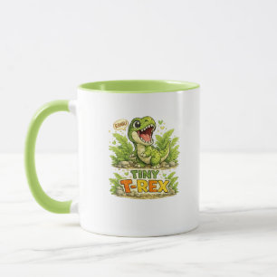 Klein T-Rex Mopshond Dinosaurus Koffiemok Mok