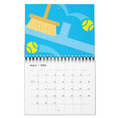 Klein tenniskalender voor coach, speler en ventila kalender (Mar 2026)