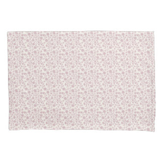 Klein Trailing Blok Print Floral - Roze Kussensloop
