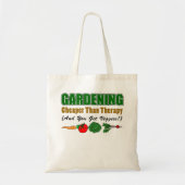 Klein tuineren dan therapie (plus Veggies!) Tote Bag (Voorkant)