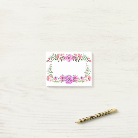 Klein tuinframe ontwerp post-it® notes (Op bureau)