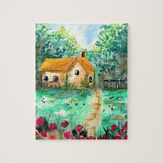 Klein Tuinhuis Legpuzzel (Verticaal)