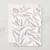 Klein Turkije Meisje Herfst Baby shower Dank u kaa Kaart (Achterkant)