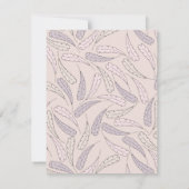 Klein Turkije Meisje Herfst Baby shower Dank u kaa Kaart (Achterkant)