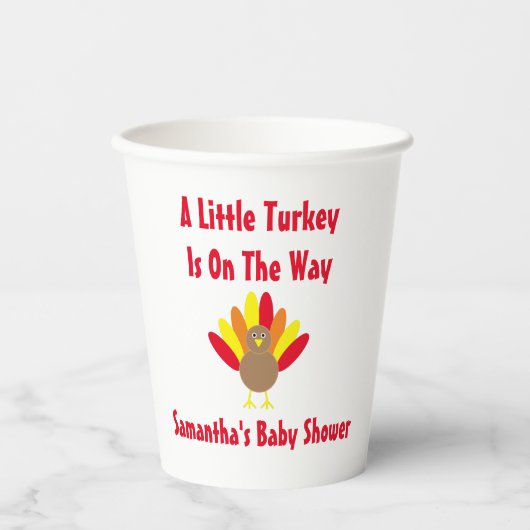 klein Turkije onderweg Papieren Bekers (Voorkant)