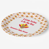 klein Turkije onderweg Papieren Bordje (Gekanteld)