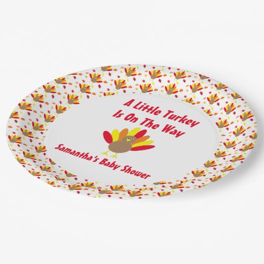 klein Turkije onderweg Papieren Bordje (Gekanteld)