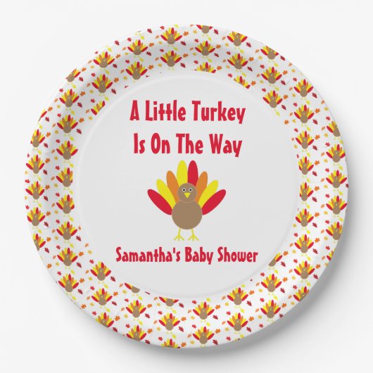 klein Turkije onderweg Papieren Bordje (Voorkant)