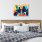 Klein tussen 2007 canvas afdruk (Insitu (Slaapkamer))
