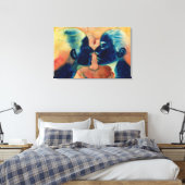 Klein tussen 2007 canvas afdruk (Insitu (Slaapkamer))