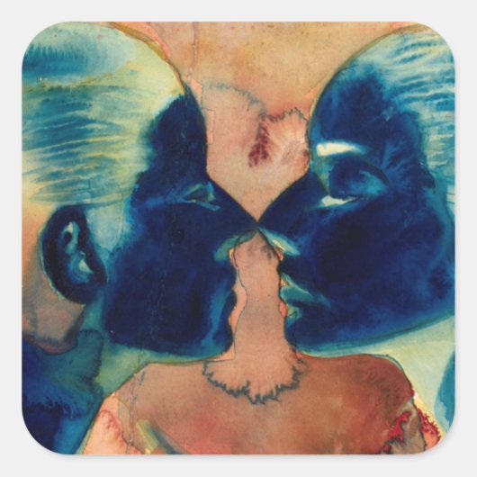 Klein tussen 2007 vierkante sticker (Voorkant)