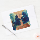 Klein tussen 2007 vierkante sticker (Envelop)