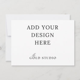 Klein uitnodigings sjabloon landschap (4.5 x 6.25) kaart