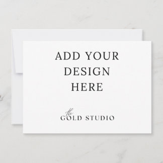 Klein uitnodigings sjabloon landschap (4.5 x 6.25) kaart