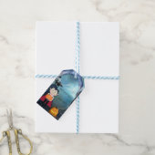 Klein vampier Dracula Halloween feest cadeautje Cadeaulabel (Met Touw)