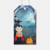 Klein vampier Dracula Halloween feest cadeautje Cadeaulabel (Achterkant)