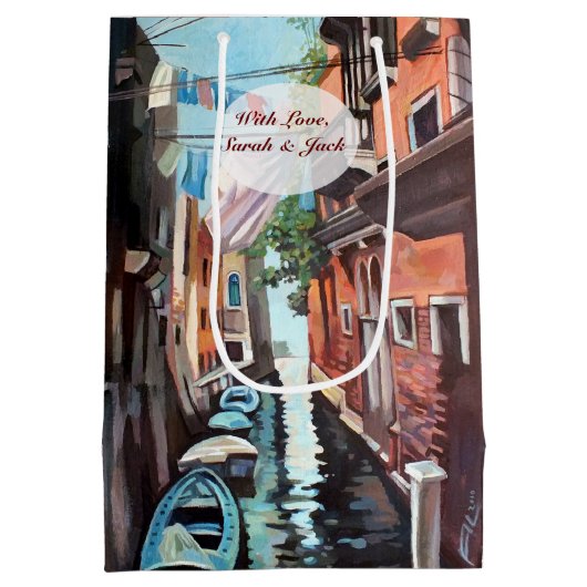 Klein Venetiaans kanaal Medium Cadeauzakje (Achterkant)