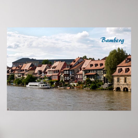 Klein Venetië in Bamberg Poster (Voorkant)