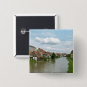 Klein Venetië in Bamberg Vierkante Button 5,1 Cm (Voorkant /achterkant)
