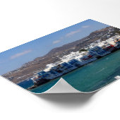 Klein Venetië in Mykonos Poster (Hoek)