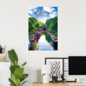 Klein Venetië Regents Canal Reisposter Poster (Thuiskantoor)