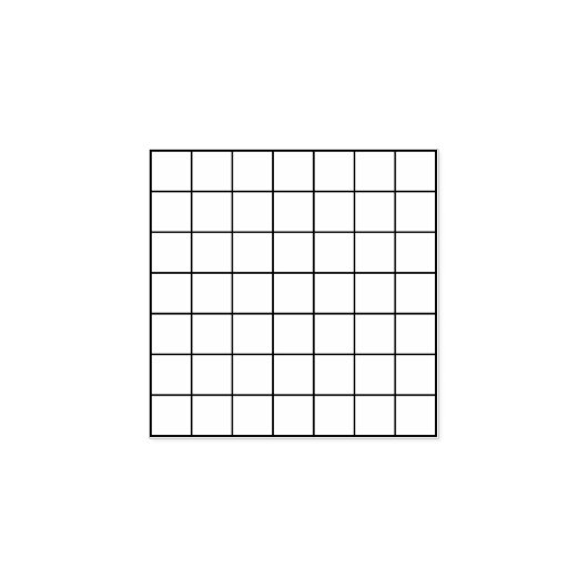 Klein vierkant blanco rubberstempel (Afrduk)