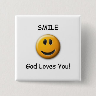 KLEIN VIERKANTE BUTTON 5,1 CM