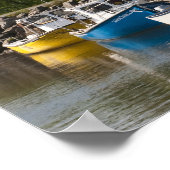 Klein vissersdorp nabij Grande-Riviere, Poster (Hoek)