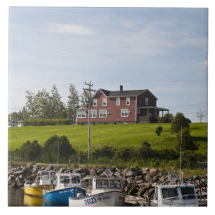 Klein vissersdorp nabij Grande-Riviere, Tegeltje