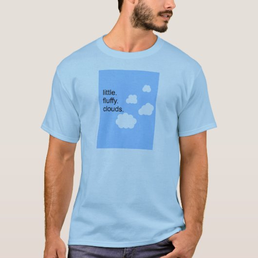 klein. vlot. wolken. t-shirt (Voorkant)