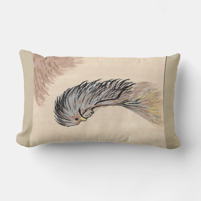 Klein vogelhoofd jurk kussen (Voorkant)