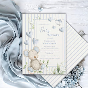 Klein Vogeltje Vertelde Me Blauwe Muis Baby Shower Kaart
