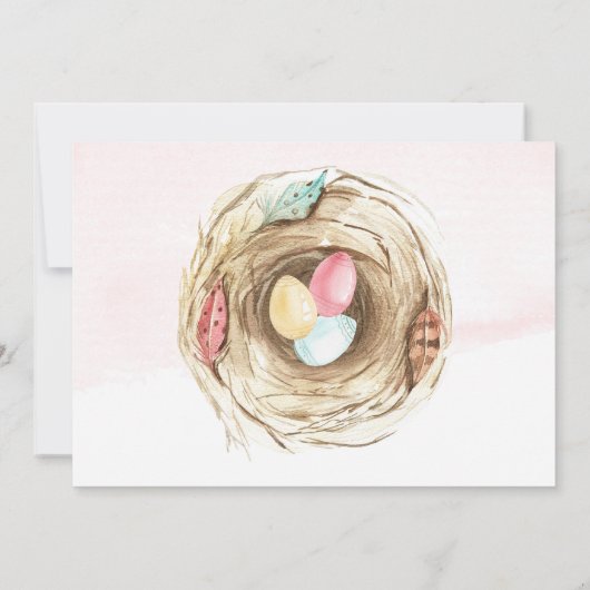 Klein vogeltje zwangerschapsaankondiging kaart (Achterkant)