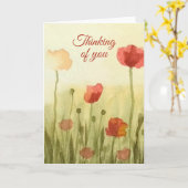 Klein, vouwbaar Wenskaart, aan je denken Kaart (Gele Bloem)