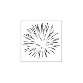 Klein vuurwerk rubberstempel (Afrduk)