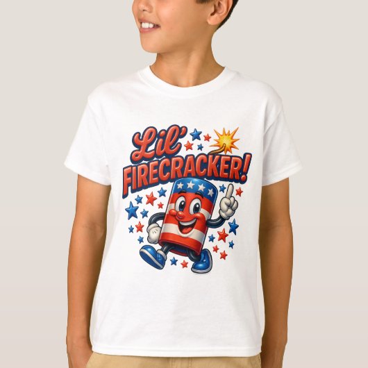 Klein Vuurwerkfeest T-shirt (Voorkant)