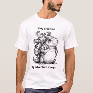 Klein Wezen Grote Avontuur Energie Grappige Kikker T-shirt