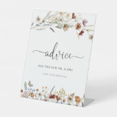 Klein Wildflower advies teken Reclamebord Met Voetstuk (Voorkant)