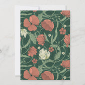 klein Wildflower Meisje Baby shower Kaart (Achterkant)