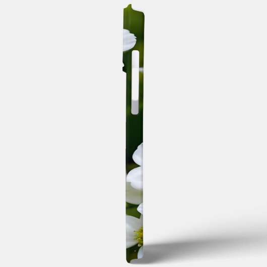 Klein wit bloemontwerp Case-Mate iPhone case (Achterkant / Links)