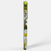 Klein wit bloemontwerp samsung galaxy hoesje (Rechterkant)