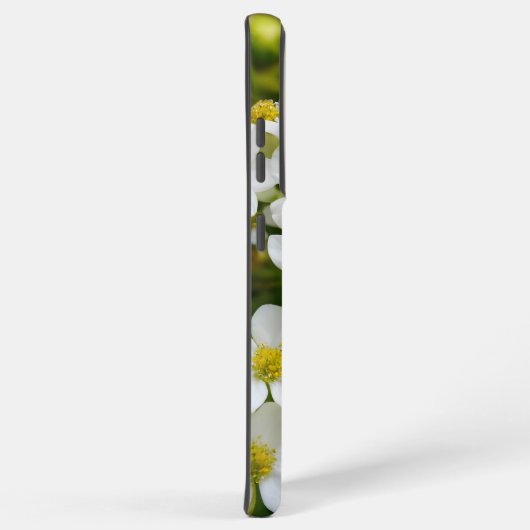 Klein wit bloemontwerp samsung galaxy hoesje (Rechterkant)