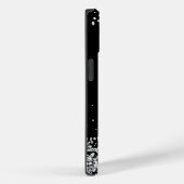 Klein wit grijs glitter zwarte tekst  Case-Mate iPhone case (Achterkant / Rechts)