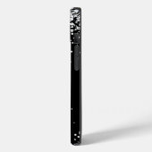 Klein wit grijs glitter zwarte tekst  Case-Mate iPhone case (Achterkant / Links)