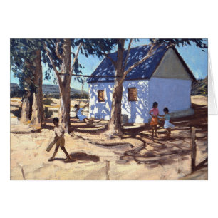 Klein wit huis Karoo Zuid-Afrika