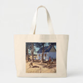 Klein wit huis Karoo Zuid-Afrika Grote Tote Bag (Voorkant)