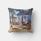 Klein wit huis Karoo Zuid-Afrika Kussen (Voorkant)